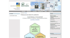 Desktop Screenshot of landtechnik.uni-bonn.de