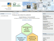 Tablet Screenshot of landtechnik.uni-bonn.de