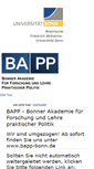 Mobile Screenshot of bapp.uni-bonn.de