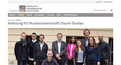Desktop Screenshot of musikwissenschaft.uni-bonn.de