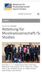 Mobile Screenshot of musikwissenschaft.uni-bonn.de