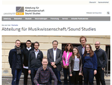 Tablet Screenshot of musikwissenschaft.uni-bonn.de