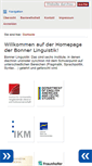 Mobile Screenshot of linguistik.uni-bonn.de