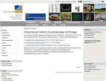 Tablet Screenshot of evolution.uni-bonn.de