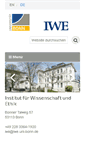 Mobile Screenshot of iwe.uni-bonn.de