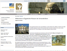 Tablet Screenshot of aegyptisches-museum.uni-bonn.de