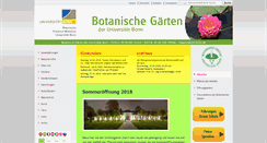 Desktop Screenshot of botgart.uni-bonn.de