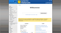 Desktop Screenshot of bib.math.uni-bonn.de