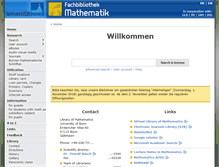 Tablet Screenshot of bib.math.uni-bonn.de