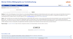 Desktop Screenshot of comicforschung.uni-bonn.de
