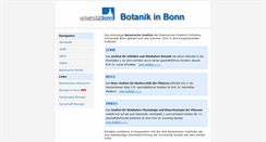 Desktop Screenshot of botanik.uni-bonn.de
