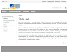 Tablet Screenshot of baz.uni-bonn.de
