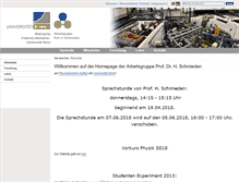 Tablet Screenshot of hsag.physik.uni-bonn.de