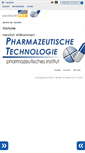 Mobile Screenshot of pharmtech.uni-bonn.de