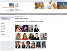 Tablet Screenshot of nutrition.uni-bonn.de