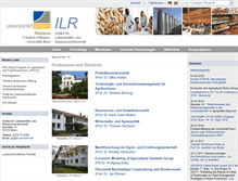 Tablet Screenshot of ilr.uni-bonn.de