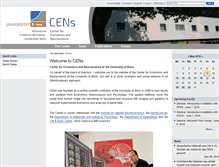 Tablet Screenshot of cens.uni-bonn.de