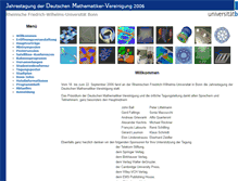 Tablet Screenshot of dmv2006.uni-bonn.de