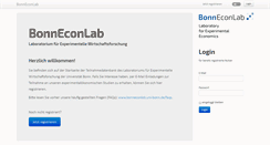 Desktop Screenshot of experimente.bonneconlab.uni-bonn.de