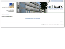 Tablet Screenshot of limes.uni-bonn.de