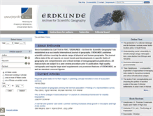 Tablet Screenshot of erdkunde.uni-bonn.de