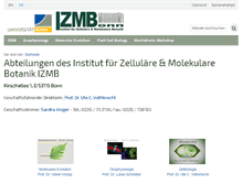 Tablet Screenshot of izmb.uni-bonn.de