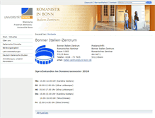 Tablet Screenshot of italienzentrum.uni-bonn.de