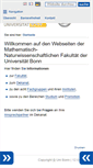 Mobile Screenshot of mnf.uni-bonn.de